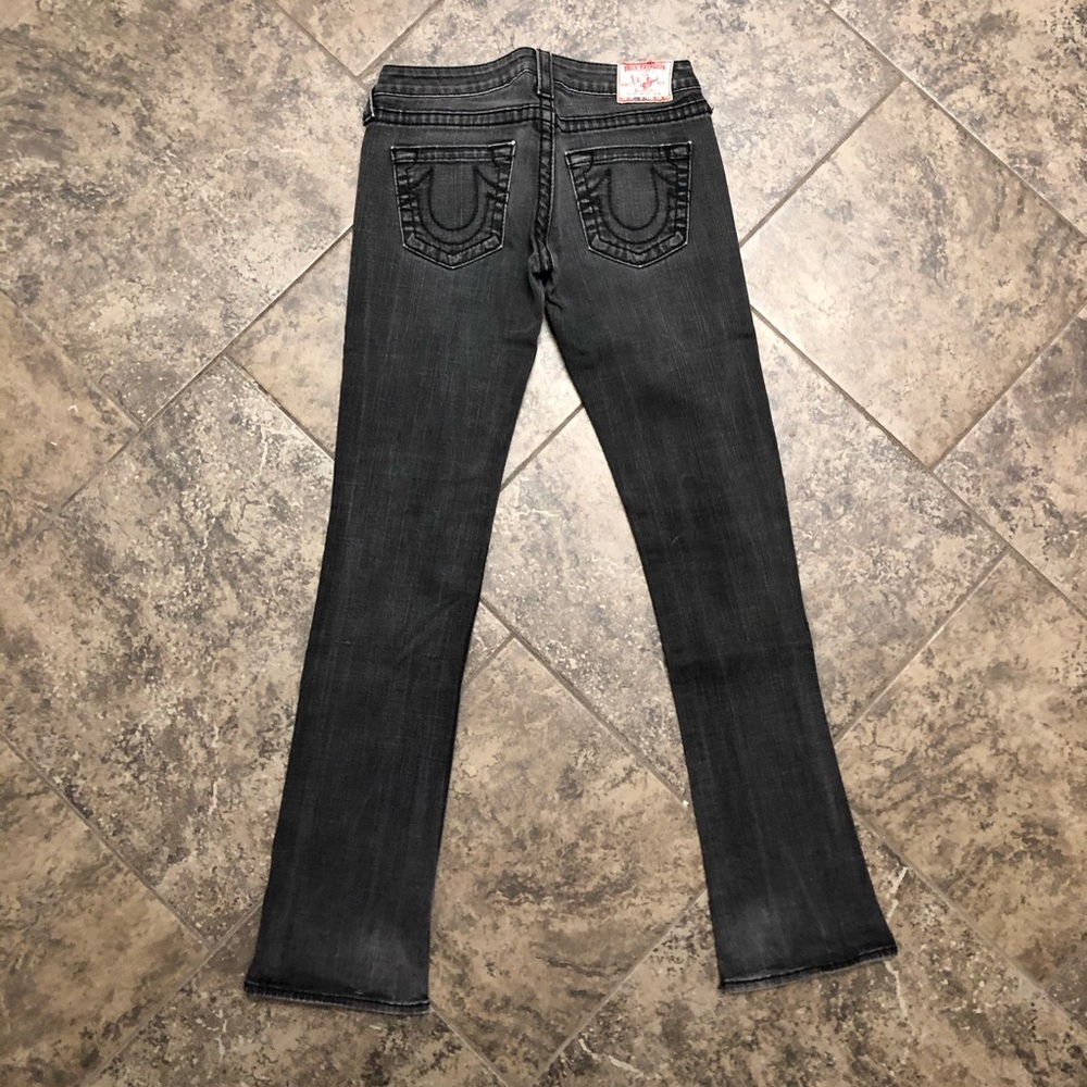 ❌SOLD❌TRUE RELIGION JOHNNY BIG T BLACK JEANS